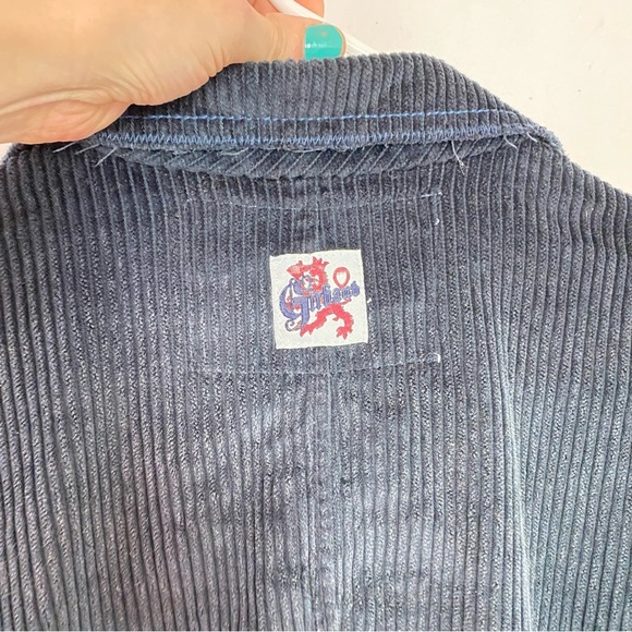 Vintage Marithe Francois Girbaud Corduroy Jacket Mens Size XL Blue Distressed 90 - Picture 8 of 15
